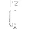 Люстра LIGHTSTAR COLORE 805112LED 1х4W LM 3000K золото/розовый